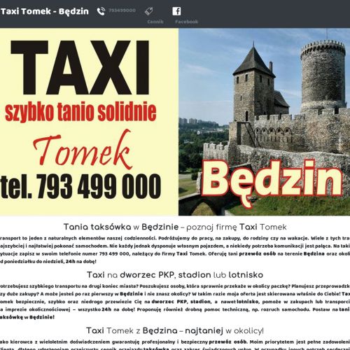 Tanie taxi 24 w Będzinie
