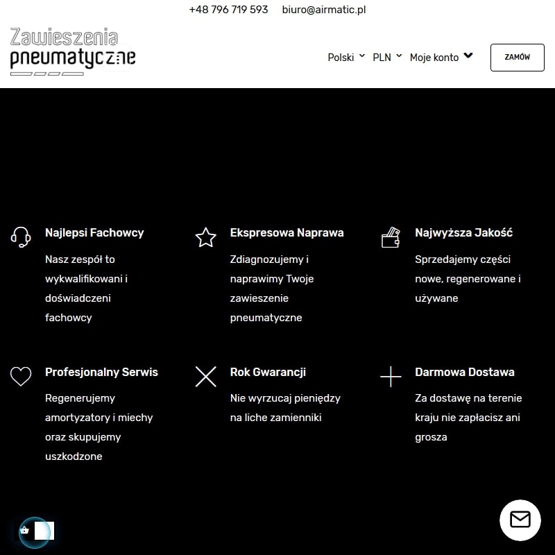 Zawieszenia pneumatyczne do Mercedesa klasy E