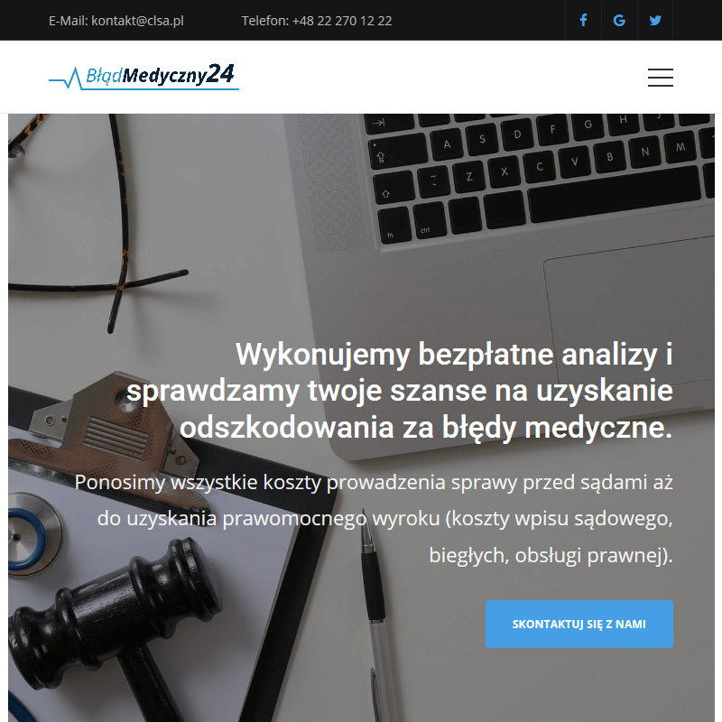 Odszkodowanie za błąd lekarski przy zabiegu