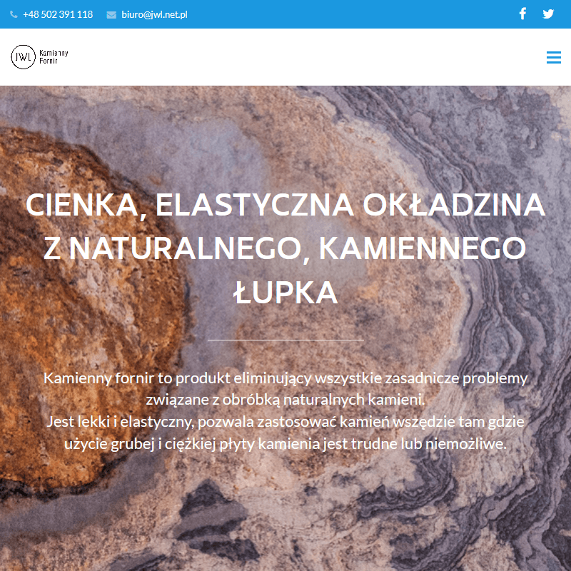 Kamień ozdobny na ścianę
