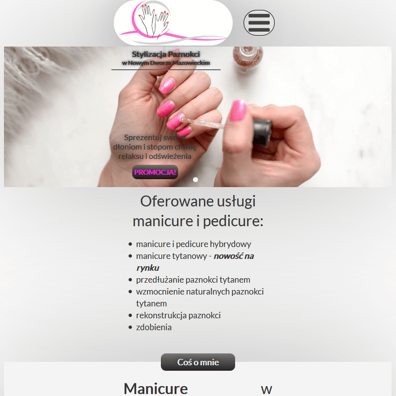 Paznokcie lakierem hybrydowym - Nowy Dwór Mazowiecki