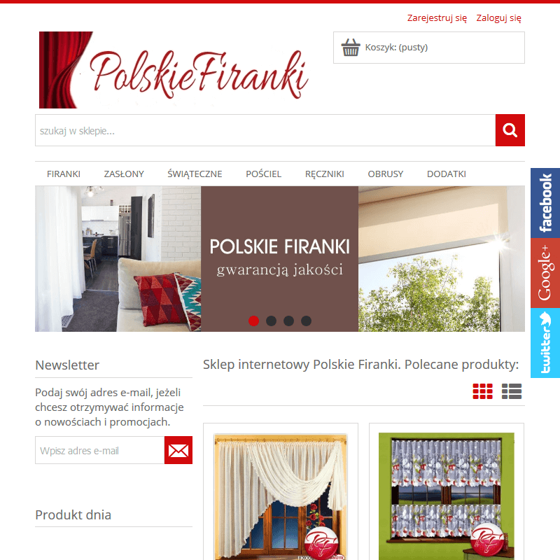 Gotowa firana balkonowa do salonu
