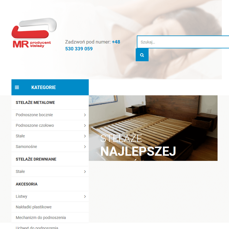 Metalowe stelaże do łóżek